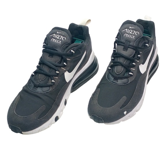 Nike Shoes - Nike Air Max 270 React Black White Sneakers CI3899-002 Womens Size 8